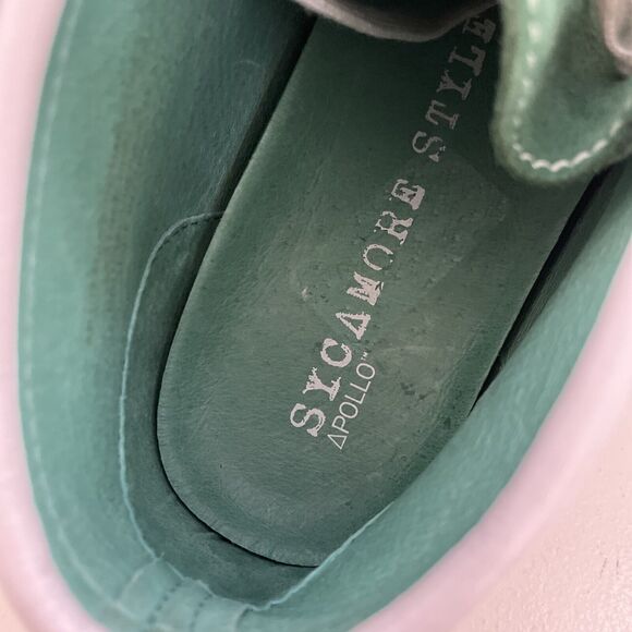 Sycamore Style by F. Santos MONSTER GREEN Apollo Moccasins Mid‎ Shoe RETRO 8.5 - Picture 6 of 11